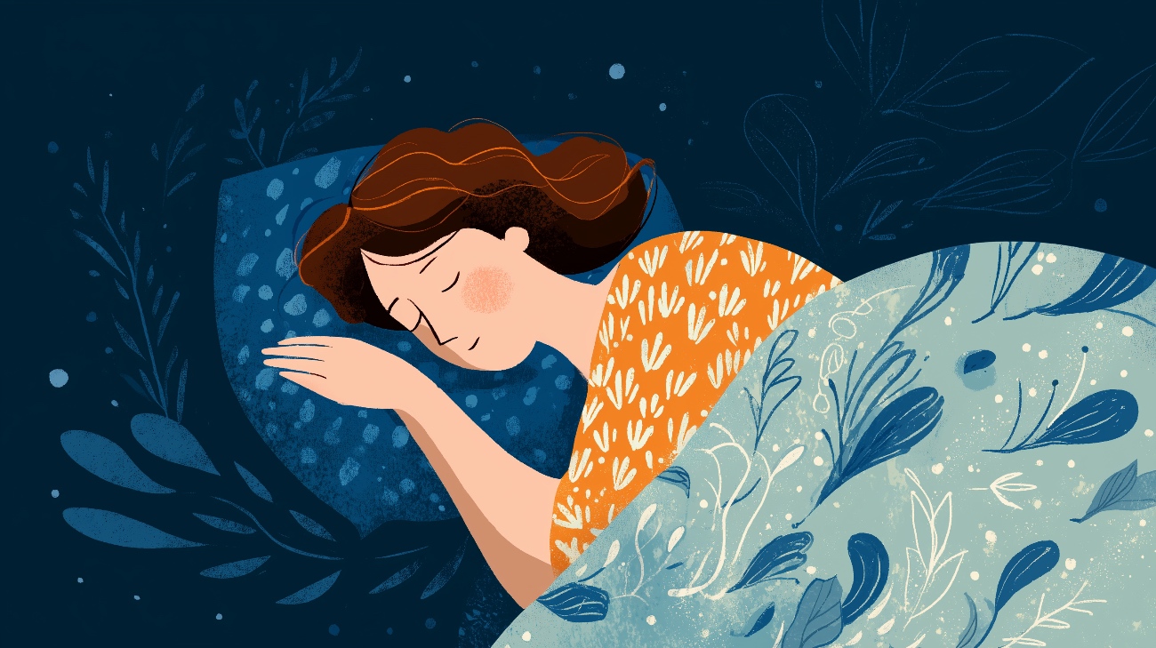 Person sleeping peacefully